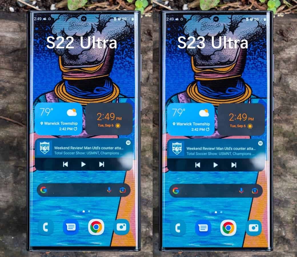 مقارنة بين جوال S22 ultra وS23 ultra