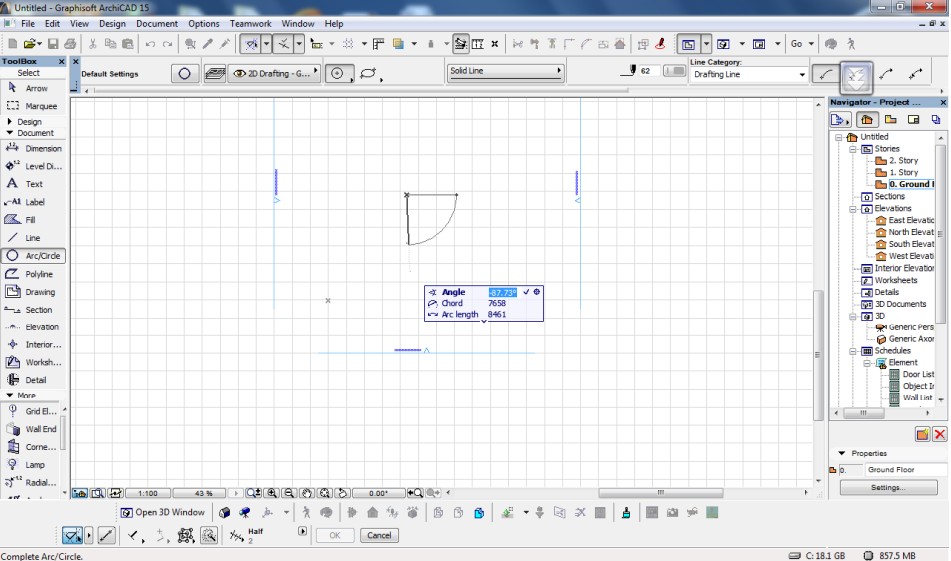 % تعليم برنامج أرشيكاد للمهندسين: ضبط الإعدادات والرسم في الجزء الثاني