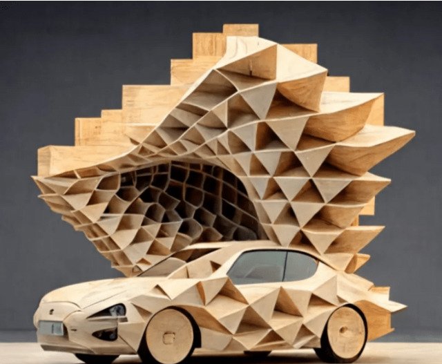 % تصميم سيارات فاخرة مستوحاة من الهندسة المعمارية باستخدام Midjourney