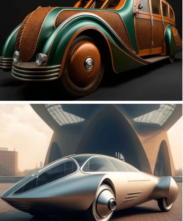 % تصميم سيارات فاخرة مستوحاة من الهندسة المعمارية باستخدام Midjourney