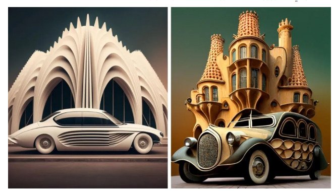 مستوحاة من الهندسة المعمارية: تصميم مستقبلي لسلسلة جديدة من السيارات الفاخرة التي انتجت بالذكاء الاصطناعي