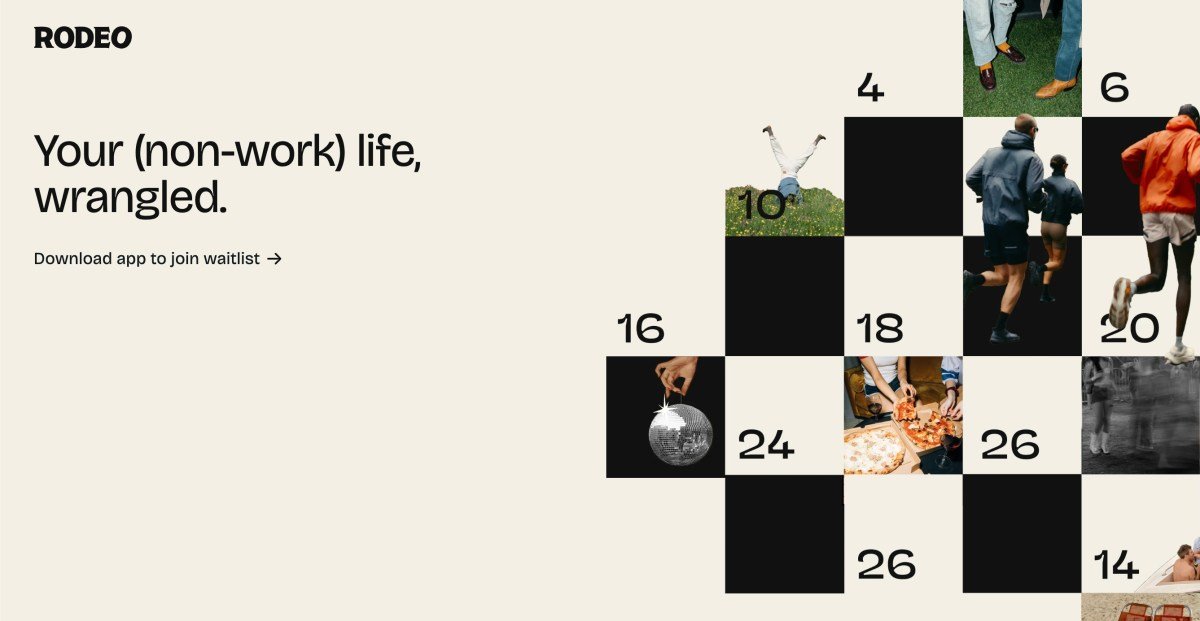 تطبيق Rodeo: تنظيم اللقاءات الاجتماعية مع الأصدقاء باستخدام الذكاء الاصطناعي Rodeo: التطبيق المثالي لتنظيم الخطط الجماعية مع أصدقائك الحاليين بكفاءة واحترافية
