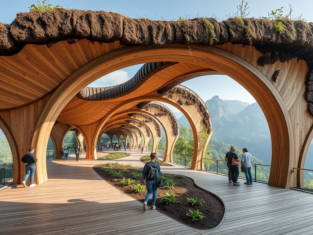 منصة بوجيانغ: تصميم معماري مبتكر يدمج الطبيعة مع التكنولوجيا