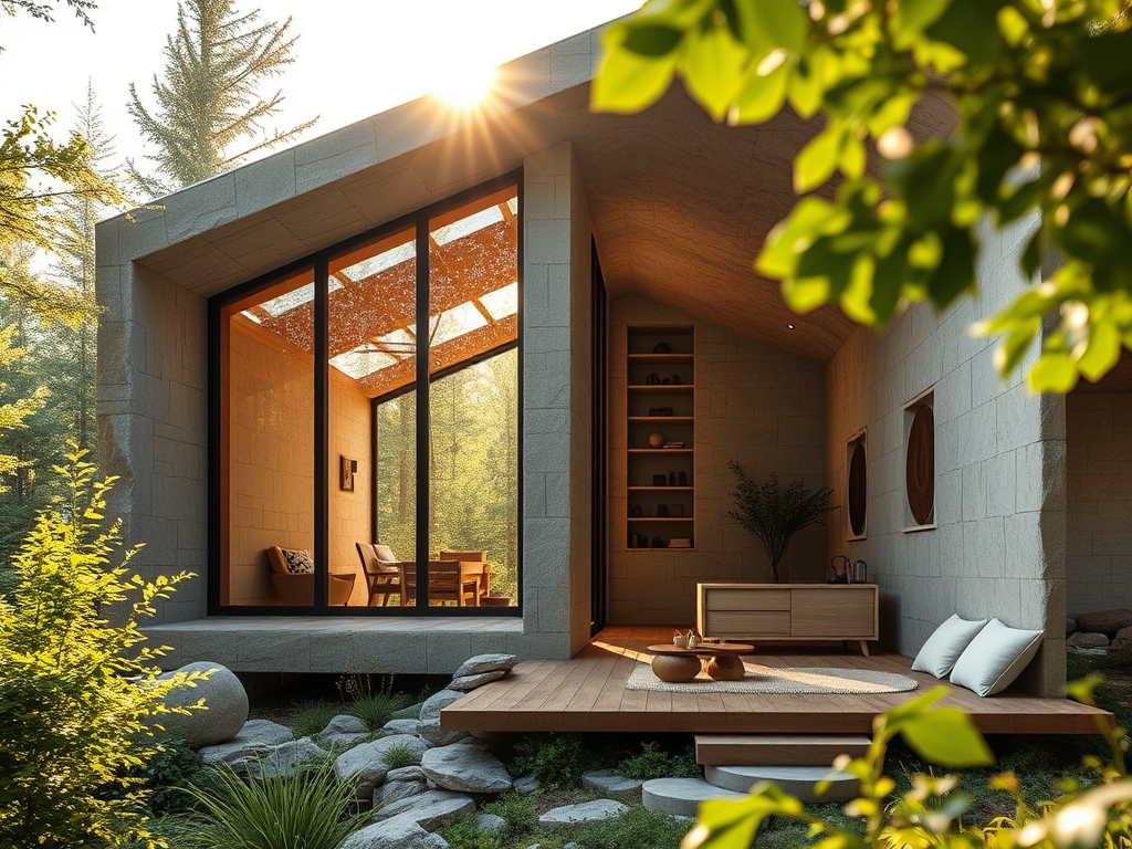 Le Carrier Cabin: تصميم معماري مستدام يحتفل بالطبيعة image