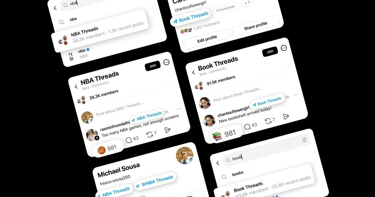 "Meta's Threads Enhances Community Engagement with New 'Champion' Badge and Profile Labels"