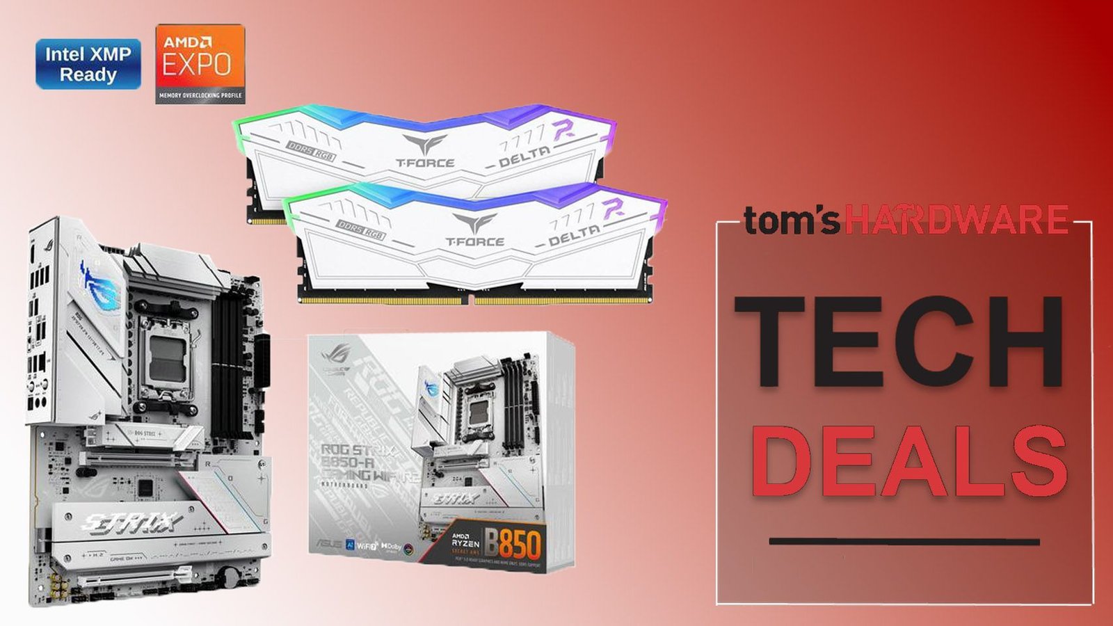 احصل على لوحة Asus B850 وباقة ذاكرة 16GB DDR5 بخصم 150 دولار احصل على صفقة رابحة: لوحة أم Asus B850 مع ذاكرة RAM سعة 16GB من Team Group لتوفير 150 دولارًا وتفادي أسعار DDR5 المرتفعة