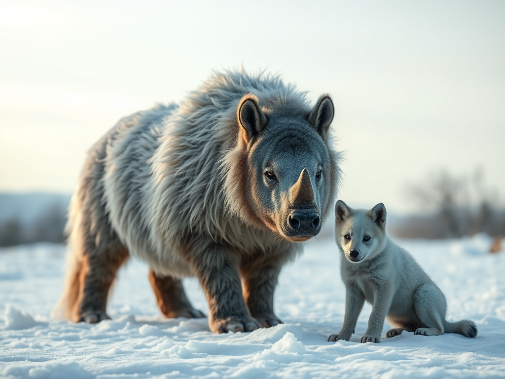 استرداد جينوم Woolly rhino من لحوم داخل معدة جرو ذئب متجمد image