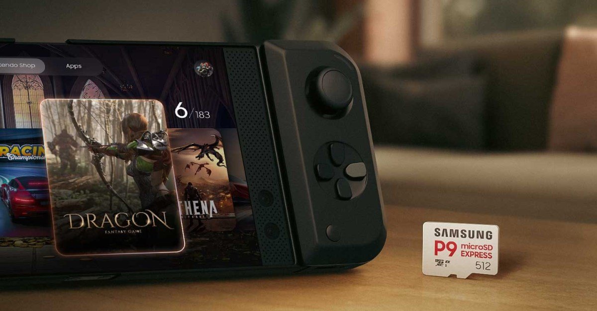 زيادة سعة تخزين Nintendo Switch 2 مع بطاقة Samsung P9 microSD Express تأثير استخدام بطاقة microSD Express المخفضة من Samsung على زيادة تخزين Switch 2 بأكثر من الضعف