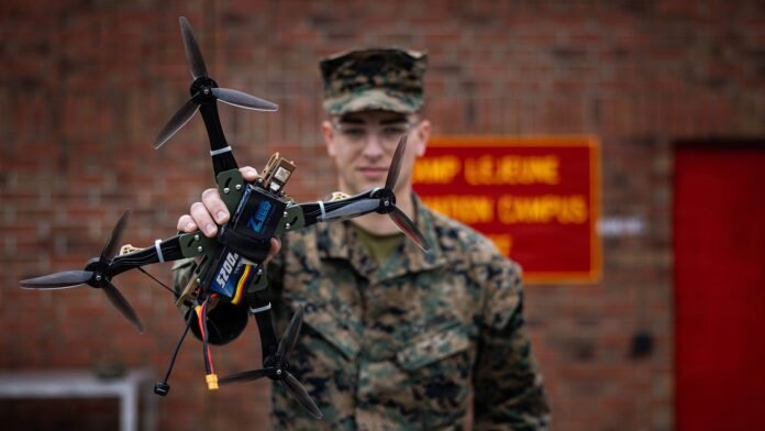 US Marine Corps تطور طائرة درون 3D مطبوعة بدون قطع من الصين بتصميم HANX modular adaptable
