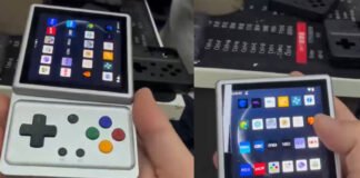 الإعلان عن اسم الجهاز المحمول القابل لقلب الشاشة من ANBERNIC
