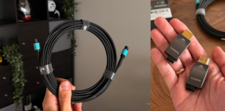 كابل HDMI ألياف بصرية بقيمة 500 دولار يقدم أداء 48 Gbps على بعد 990 قدمًا ويدعم 8K عند 60Hz و4K عند 120Hz
